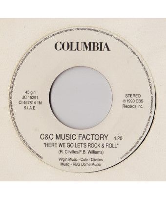 Here We Go Let's Rock & Roll Shine On [C + C Music Factory,...] - Vinyle 7", 45 RPM, Stéréo [product.brand] 1 - Shop I'm Jukebox