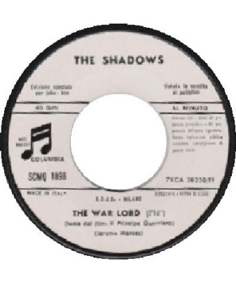 The War Lord   I Wish I Could Shimmy Like My Sister Arthur [The Shadows] - Vinyl 7", 45 RPM, Jukebox