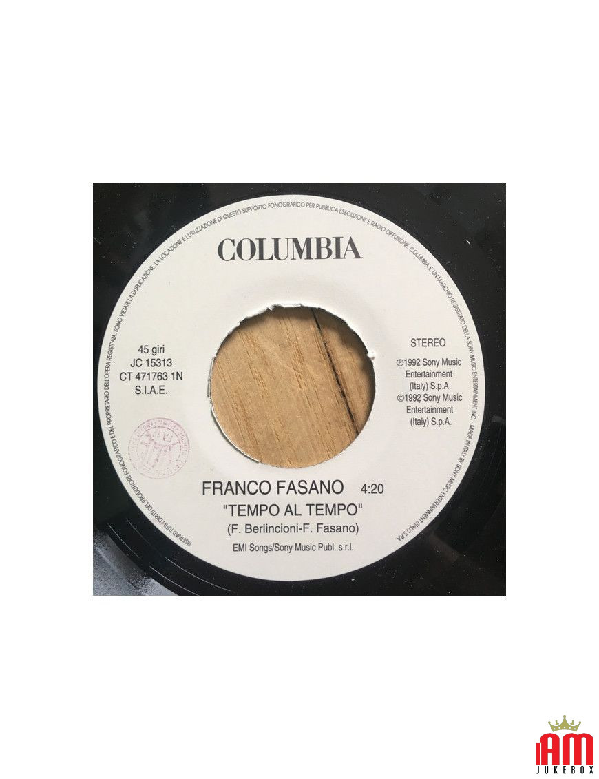 Tempo Al Tempo C'E' In Giro Un'Altra Razza [Franco Fasano,...] - Vinyl 7", 45 RPM [product.brand] 1 - Shop I'm Jukebox 