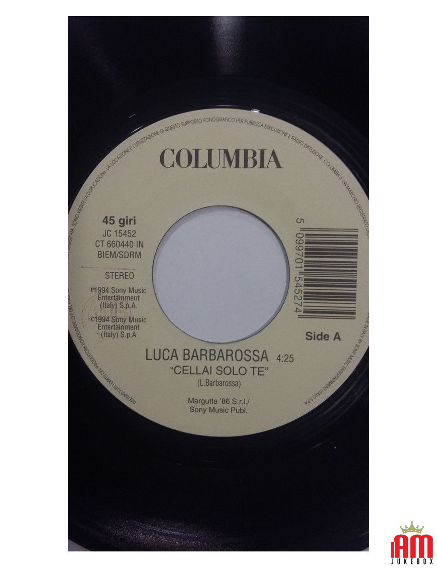 Cellai Only You When the Sun Sets [Luca Barbarossa,...] - Vinyl 7", 45 RPM, Jukebox [product.brand] 1 - Shop I'm Jukebox 