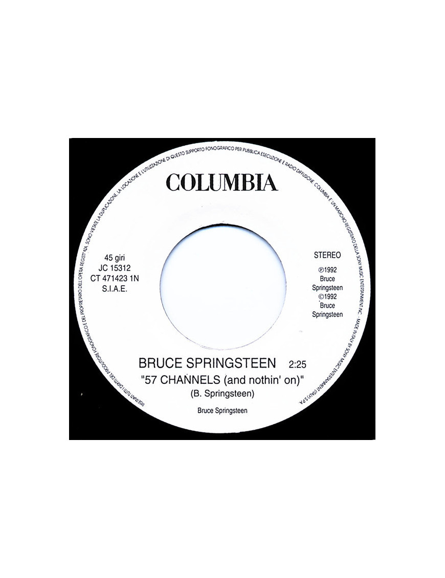 57 Channels (And Nothin' On) Il Pipppero [Bruce Springsteen,...] - Vinyl 7", 45 RPM, Jukebox [product.brand] 1 - Shop I'm Jukebo