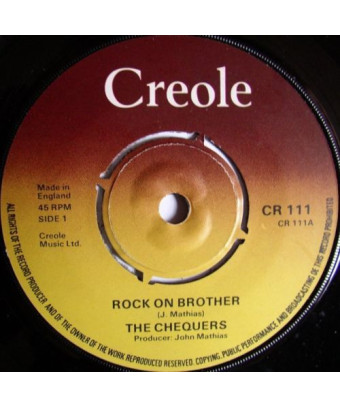 Rock On Brother [The Chequers] – Vinyl 7", 45 RPM [product.brand] 1 - Shop I'm Jukebox 