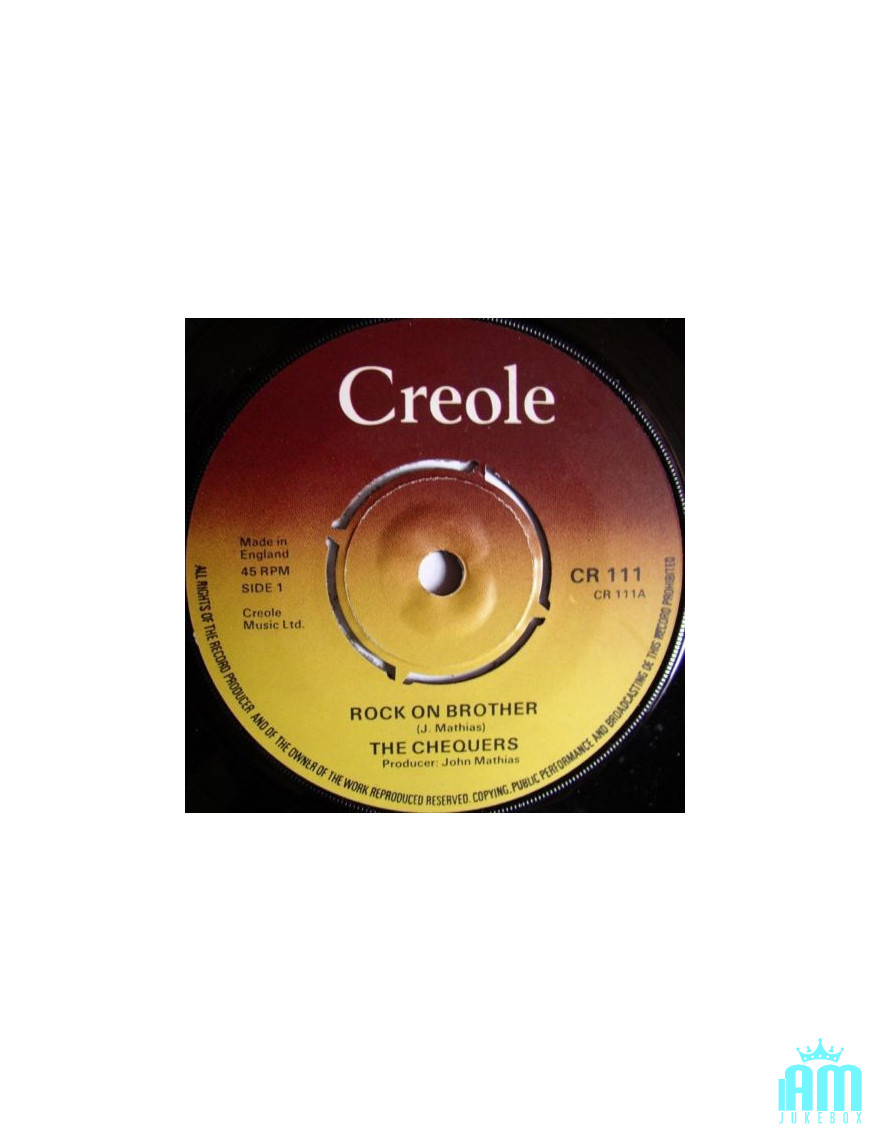 Rock On Brother [The Chequers] - Vinyle 7", 45 tours [product.brand] 1 - Shop I'm Jukebox 