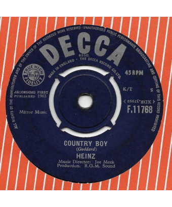 Country Boy [Heinz] - Vinyle 7", Single