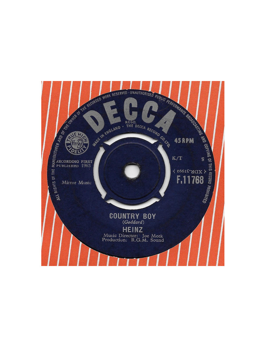Country Boy [Heinz] - Vinyle 7", Single [product.brand] 1 - Shop I'm Jukebox 