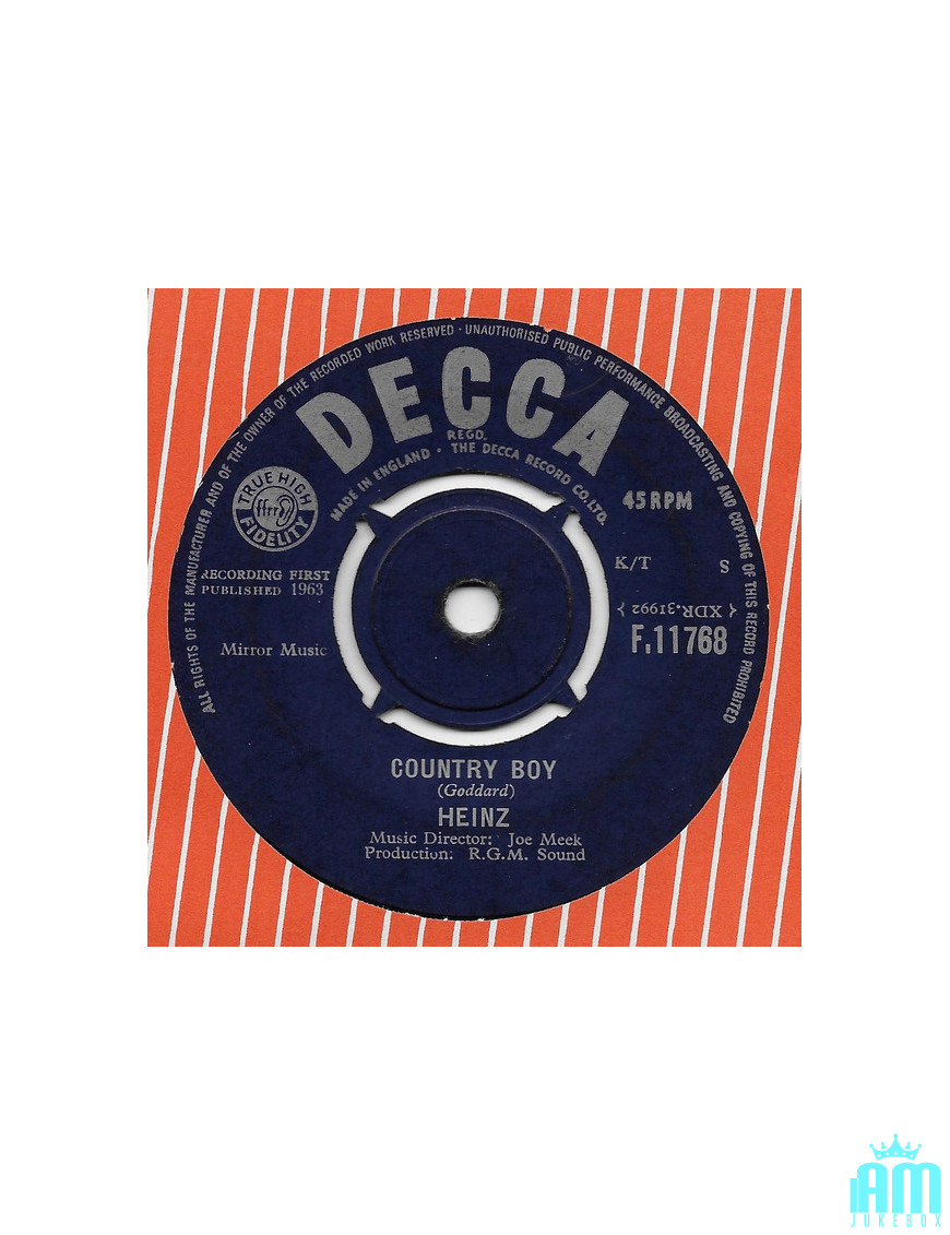 Country Boy [Heinz] - Vinyl 7", Single [product.brand] 1 - Shop I'm Jukebox 