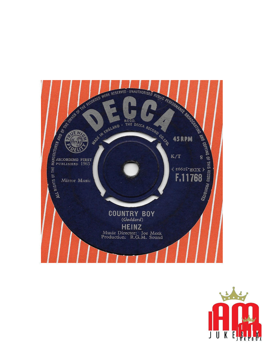 Country Boy [Heinz] - Vinyle 7", Single [product.brand] 1 - Shop I'm Jukebox 