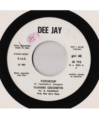 Fotostop   La Strada Del Sole [Claudio Cecchetto,...] - Vinyl 7", 45 RPM, Jukebox