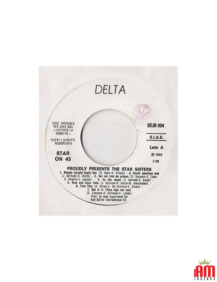 Les Star Sisters Fly Away [Stars On 45,...] - Vinyle 7", 45 RPM, Jukebox [product.brand] 1 - Shop I'm Jukebox 