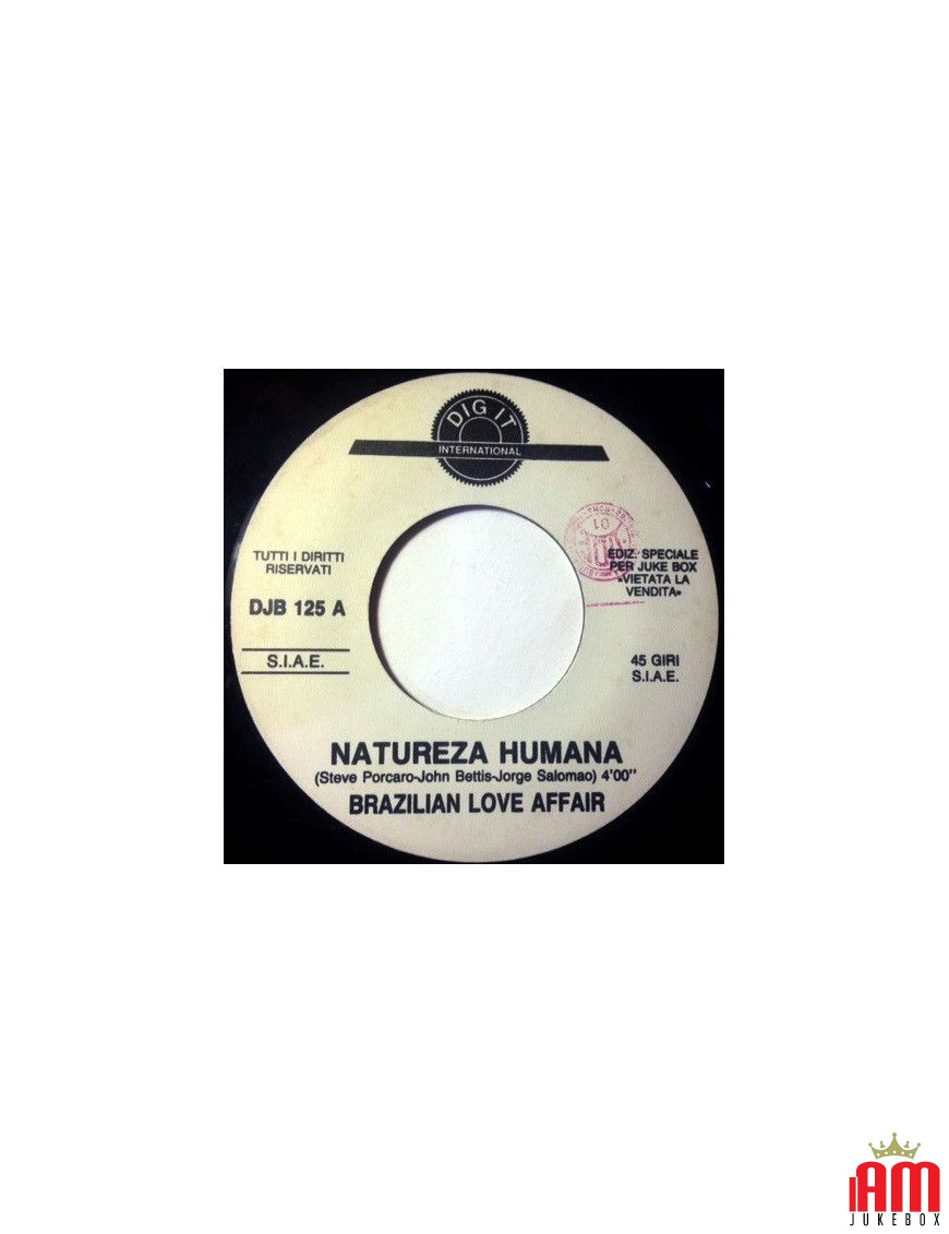 Natureza Humana It's Time To Party Now Medley with Now [Brazilian Love Affair,...] - Vinyl 7", 45 RPM, Jukebox [product.brand] 1