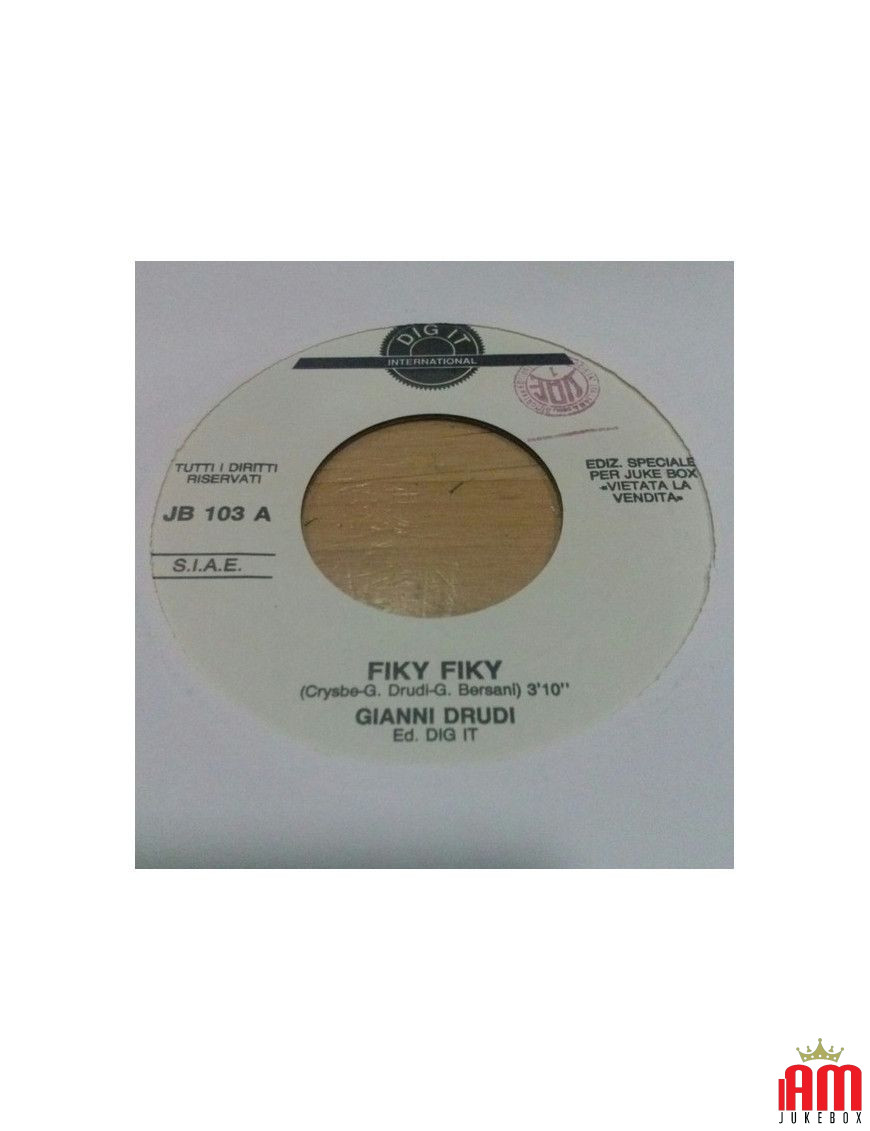 Fiky Fiky Princess [Gianni Drudi,...] - Vinyl 7", 45 RPM, Jukebox [product.brand] 1 - Shop I'm Jukebox 