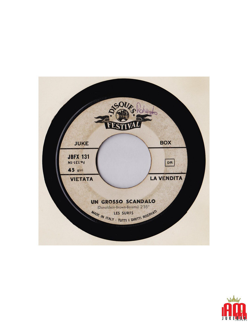 A Big Scandal [Les Surfs] - Vinyl 7", 45 RPM, Jukebox [product.brand] 1 - Shop I'm Jukebox 