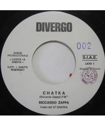 Chatka   Eleila [Riccardo Zappa] - Vinyl 7", 45 RPM, Promo