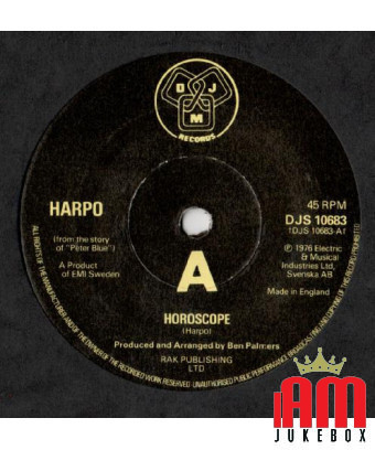 Horoscope [Harpo] - Vinyle 7", 45 Tours [product.brand] 1 - Shop I'm Jukebox 