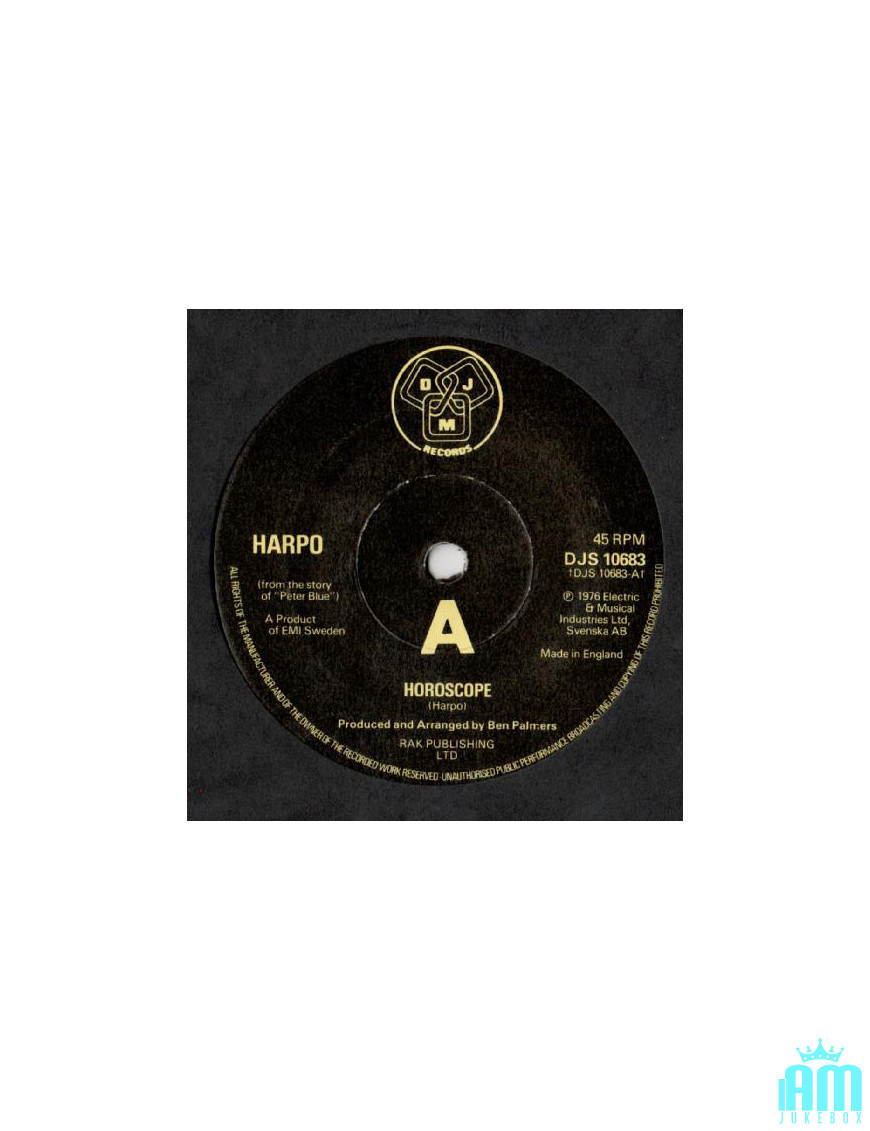 Horoscope [Harpo] - Vinyle 7", 45 Tours [product.brand] 1 - Shop I'm Jukebox 