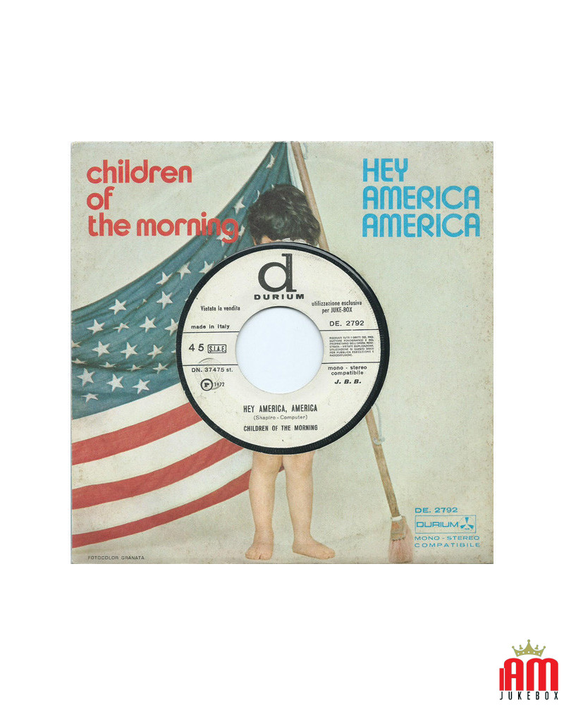 Hey America, America Children Of The Morning [Children Of The Morning] - Vinyle 7", 45 tours, Jukebox [product.brand] 1 - Shop I