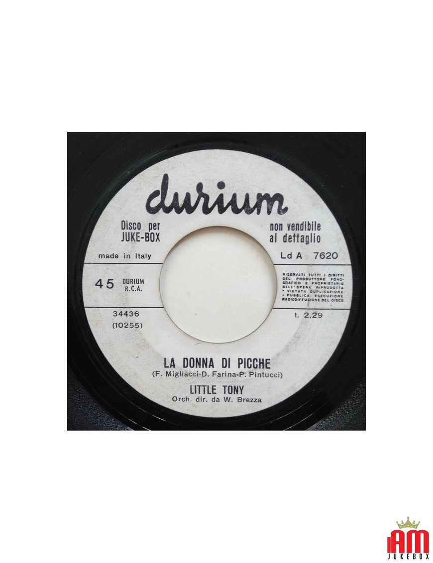 La Dame de Pique [Little Tony] - Vinyle 7", 45 RPM, Jukebox [product.brand] 1 - Shop I'm Jukebox 