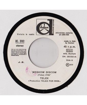 Moskow Diskow [Telex] – Vinyl 7", 45 RPM, Jukebox [product.brand] 1 - Shop I'm Jukebox 