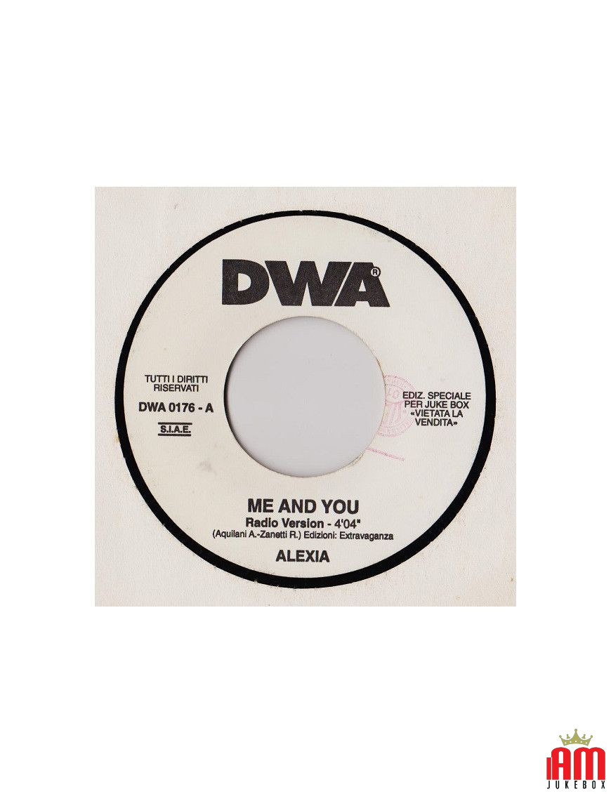 Me And You (Radio Version) Bad Boy (DWA Radio) [Alexia,...] – Vinyl 7", 45 RPM, Jukebox [product.brand] 1 - Shop I'm Jukebox 