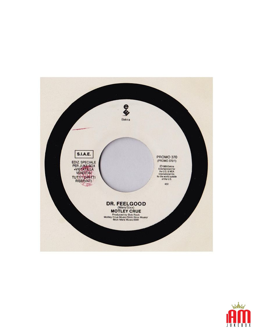 Dr. Feelgood The Only One [Mötley Crüe,...] - Vinyl 7", 45 RPM, Jukebox [product.brand] 1 - Shop I'm Jukebox 