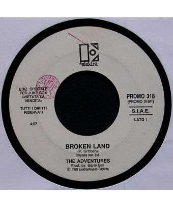 Broken Land   A Caus' Des Garcons [The Adventures,...] - Vinyl 7", 45 RPM, Jukebox
