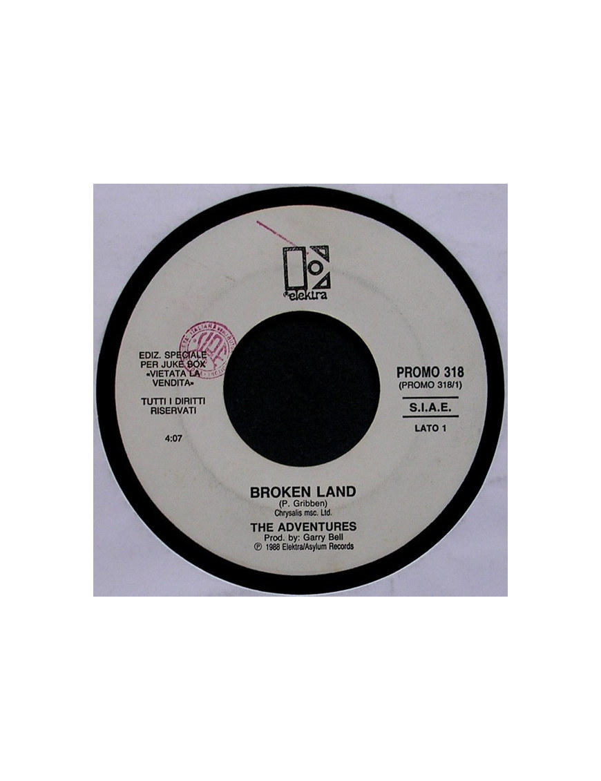 Broken Land A Caus' Des Garcons [The Adventures,...] - Vinyl 7", 45 RPM, Jukebox [product.brand] 1 - Shop I'm Jukebox 