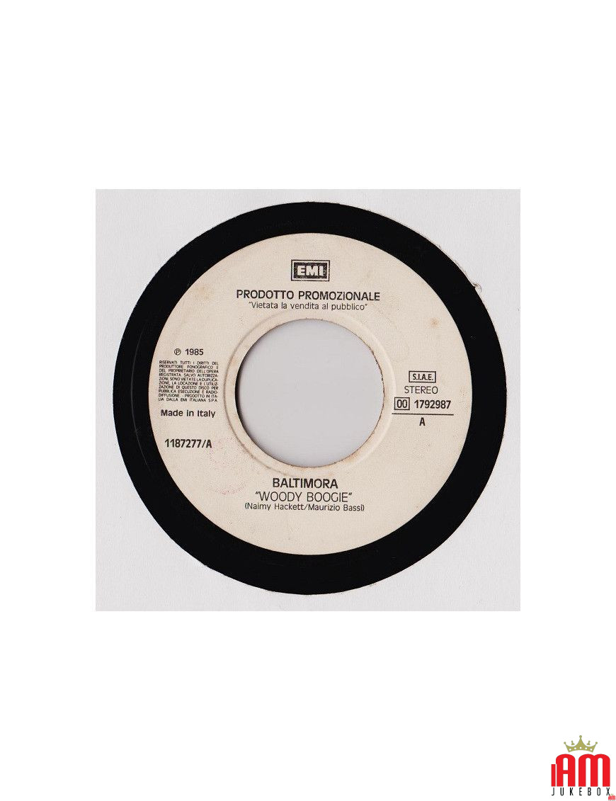 Woody Boogie Kiss And Tell [Baltimora,...] - Vinyl 7", 45 RPM, Promo [product.brand] 1 - Shop I'm Jukebox 