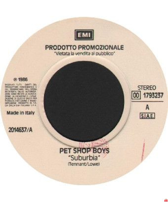 Suburbia I Am By Your Side [Pet Shop Boys,...] - Vinyle 7", 45 RPM, Promo [product.brand] 1 - Shop I'm Jukebox 