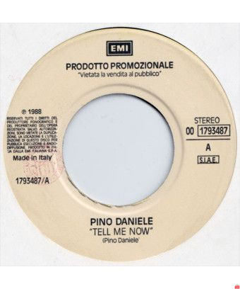 Tell Me Now Tears Run Rings [Pino Daniele,...] - Vinyl 7", 45 RPM, Promo [product.brand] 1 - Shop I'm Jukebox 