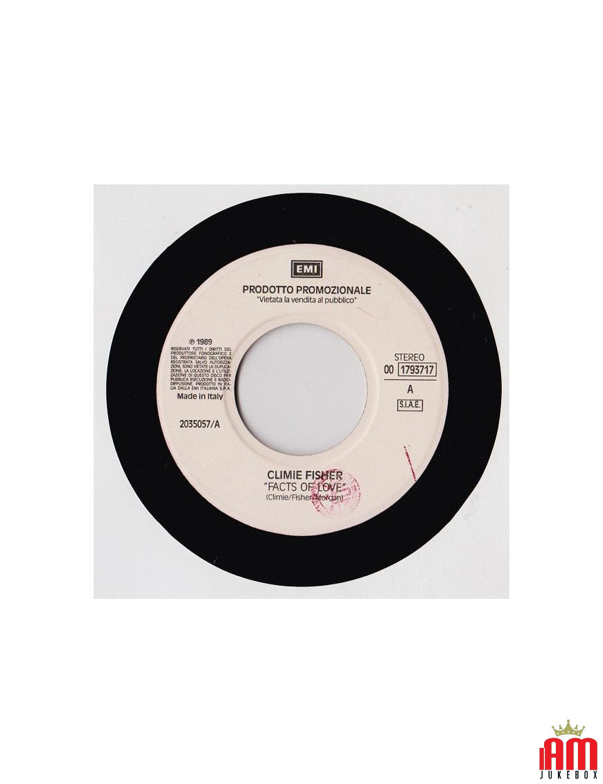 Facts Of Love Givin Up [Climie Fisher,...] - Vinyl 7", 45 RPM, Promo [product.brand] 1 - Shop I'm Jukebox 