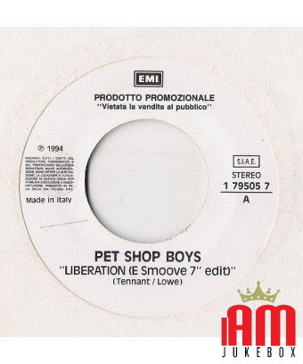 Liberation (E Smoove 7" Edit) If You Go (Radio Edit) [Pet Shop Boys,...] - Vinyl 7", 45 RPM, Promo, Stereo [product.brand] 1 - S