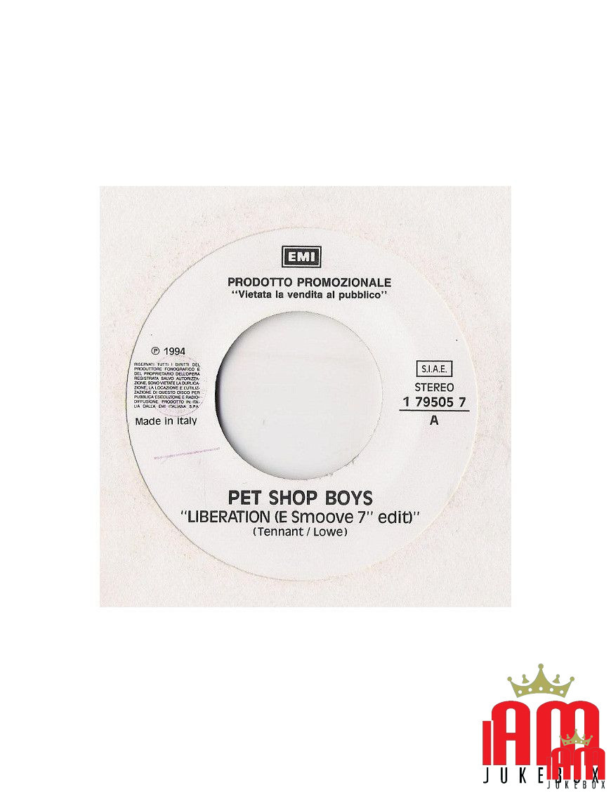 Liberation (E Smoove 7" Edit) If You Go (Radio Edit) [Pet Shop Boys,...] - Vinyl 7", 45 RPM, Promo, Stereo [product.brand] 1 - S