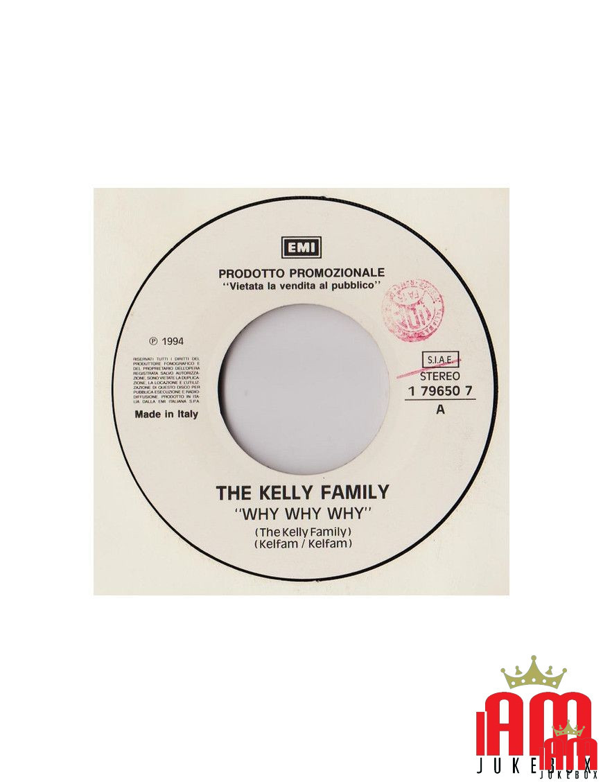 Why Why Why Noch eine gute Nacht mit den Jungs [The Kelly Family,...] – Vinyl 7", 45 RPM, Promo, Stereo [product.brand] 1 - Shop