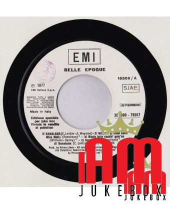 Bamalama Medley 1 2 Night [Belle Epoque,...] - Vinyle 7", 45 Tours, Jukebox