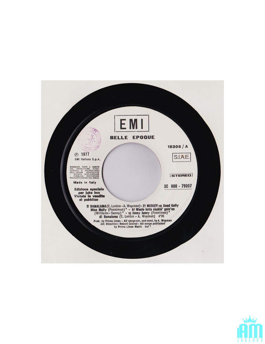 Bamalama Medley 1 2 Night [Belle Epoque,...] – Vinyl 7", 45 RPM, Jukebox [product.brand] 1 - Shop I'm Jukebox 