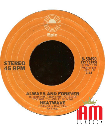 Always And Forever Super Soul Sister [Heatwave] – Vinyl 7", 45 RPM, Single, Styrol, Stereo