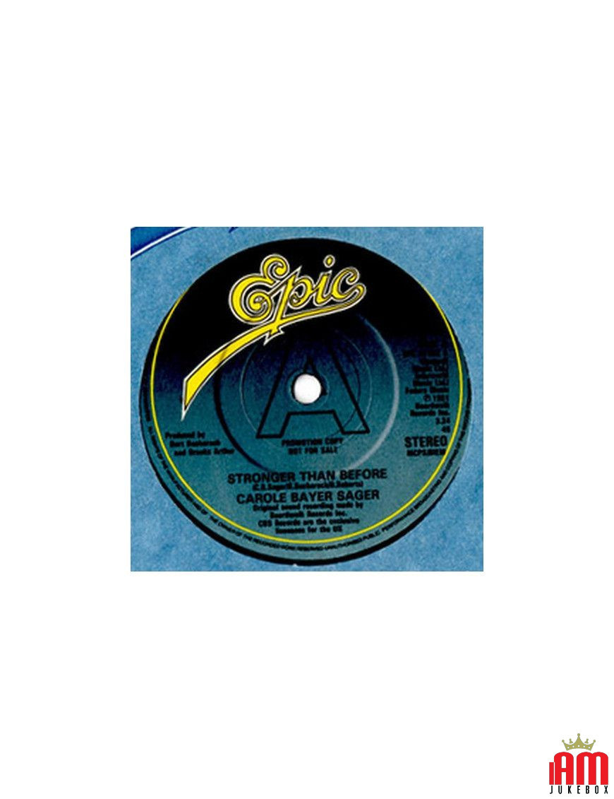 Plus fort qu'avant [Carole Bayer Sager] - Vinyl 7", 45 RPM, Single, Promo [product.brand] 1 - Shop I'm Jukebox 