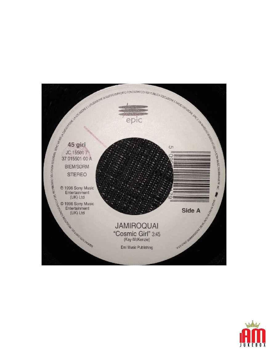 Cosmic Girl Ci Sarò [Jamiroquai,...] - Vinyle 7", 45 RPM, Jukebox [product.brand] 1 - Shop I'm Jukebox 