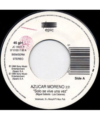 Solo Se Vive Una Vez Saturday Night [Azucar Moreno,...] – Vinyl 7", 45 RPM [product.brand] 1 - Shop I'm Jukebox 