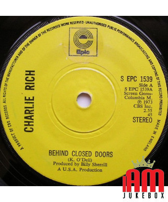 Derrière des portes fermées [Charlie Rich] - Vinyl 7", Single, 45 RPM [product.brand] 1 - Shop I'm Jukebox 