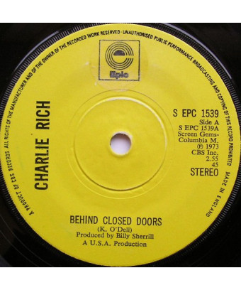 Behind Closed Doors [Charlie Rich] - Vinyl 7", Single, 45 RPM