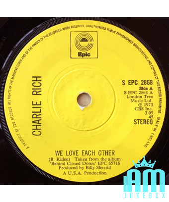 We Love Each Other [Charlie Rich] - Vinyl 7", 45 RPM, Single