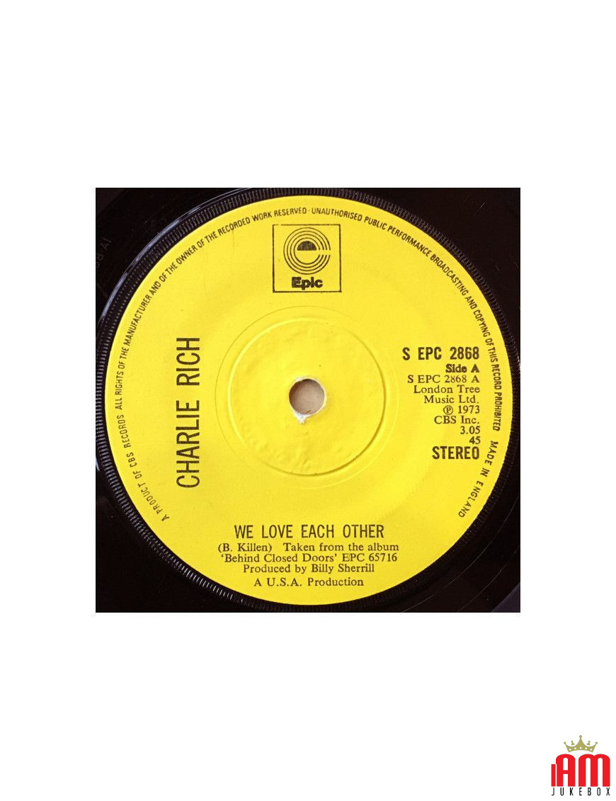 Nous nous aimons [Charlie Rich] - Vinyl 7", 45 RPM, Single [product.brand] 1 - Shop I'm Jukebox 