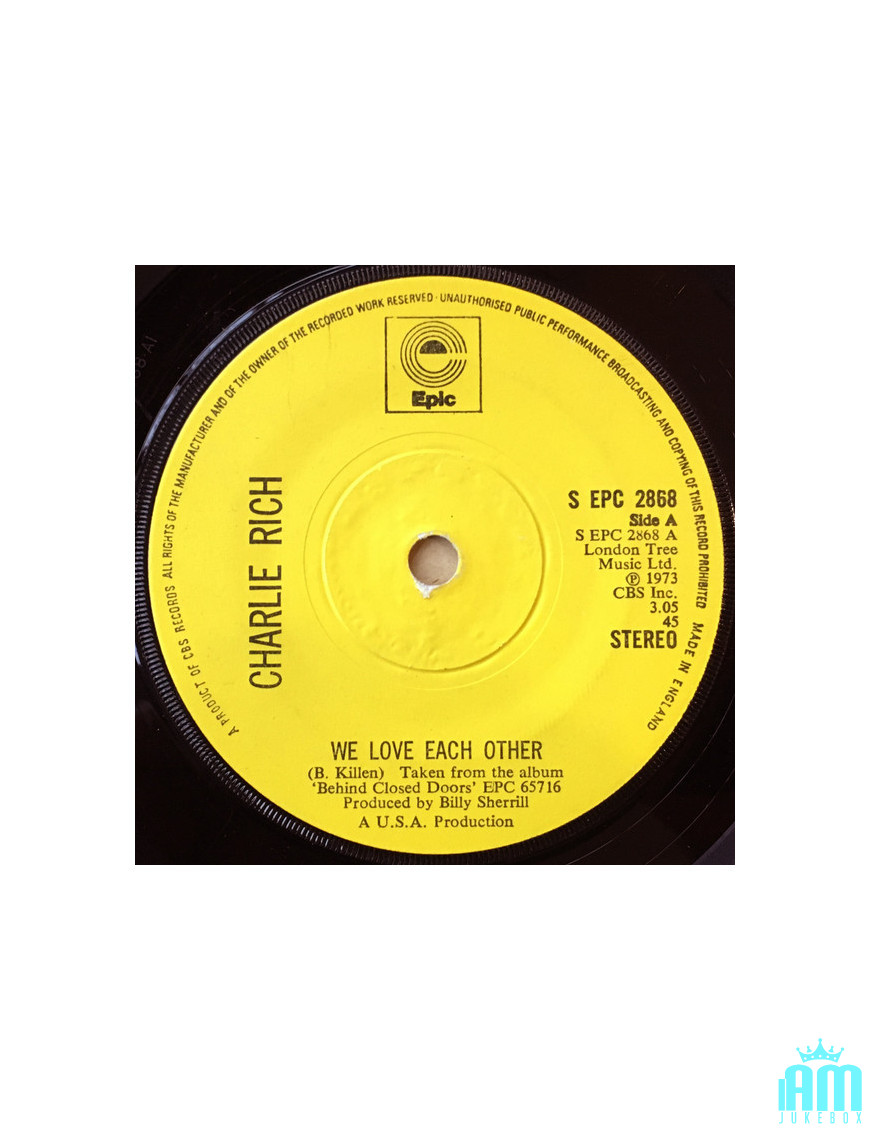 We Love Each Other [Charlie Rich] – Vinyl 7", 45 RPM, Single [product.brand] 1 - Shop I'm Jukebox 
