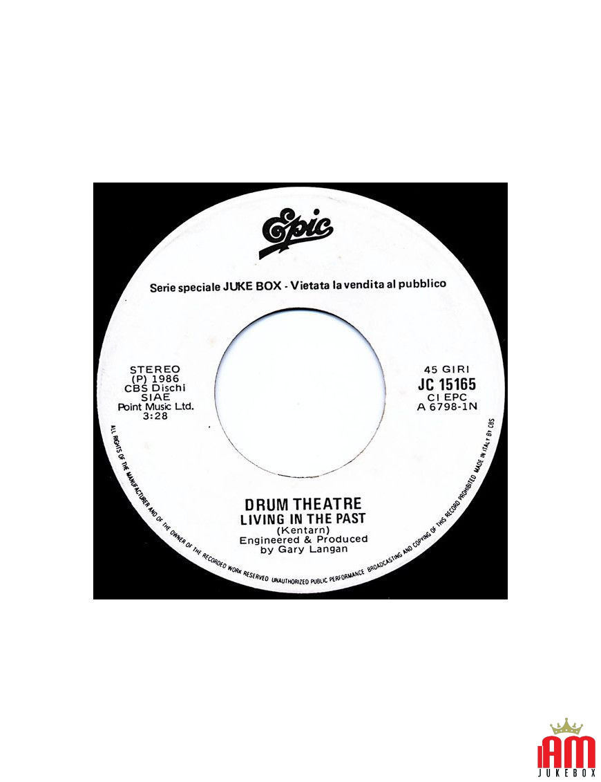 Living In The Past Via Margutta [Drum Theatre,...] - Vinyl 7", 45 RPM, Jukebox [product.brand] 1 - Shop I'm Jukebox 