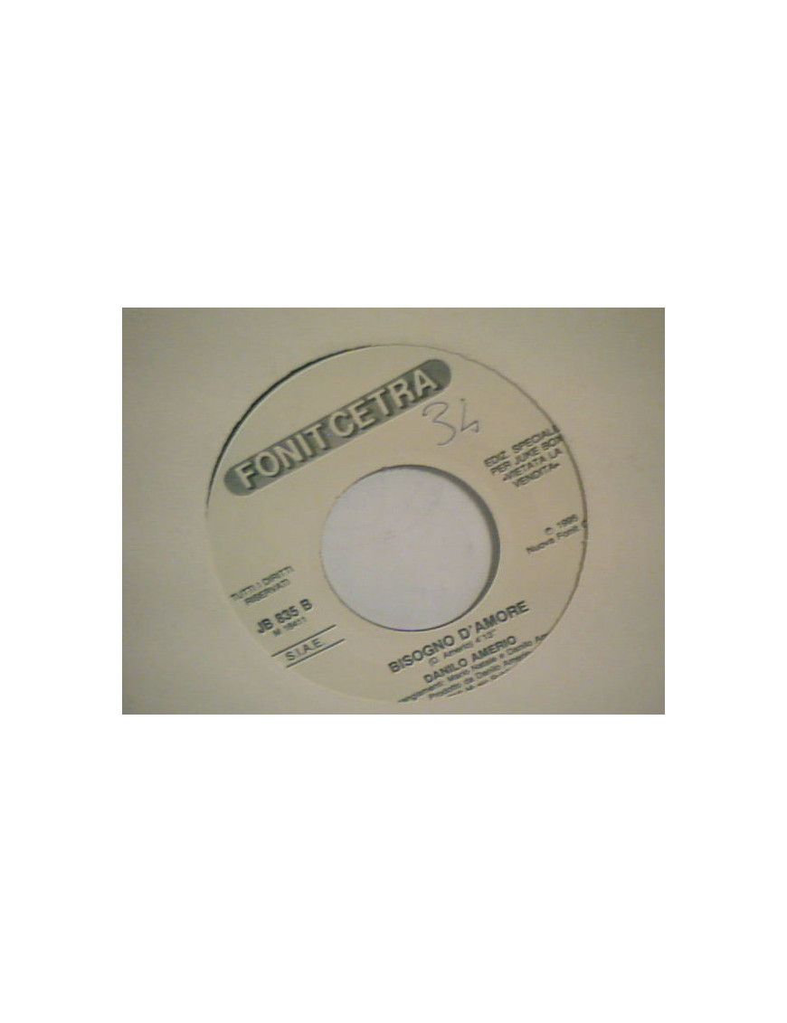 Voglio Una Donna Bisogno D' Amore [Drupi (2),...] - Vinyl 7", 45 RPM, Jukebox [product.brand] 1 - Shop I'm Jukebox 