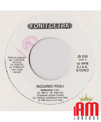 Novel Solo Lei [Riccardo Fogli,...] - Vinyle 7", 45 RPM, Jukebox, Stéréo [product.brand] 1 - Shop I'm Jukebox 