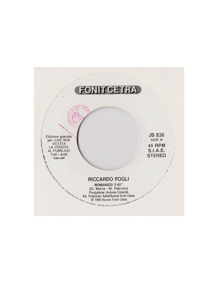 Novel Solo Lei [Riccardo Fogli,...] - Vinyl 7", 45 RPM, Jukebox, Stereo [product.brand] 1 - Shop I'm Jukebox 