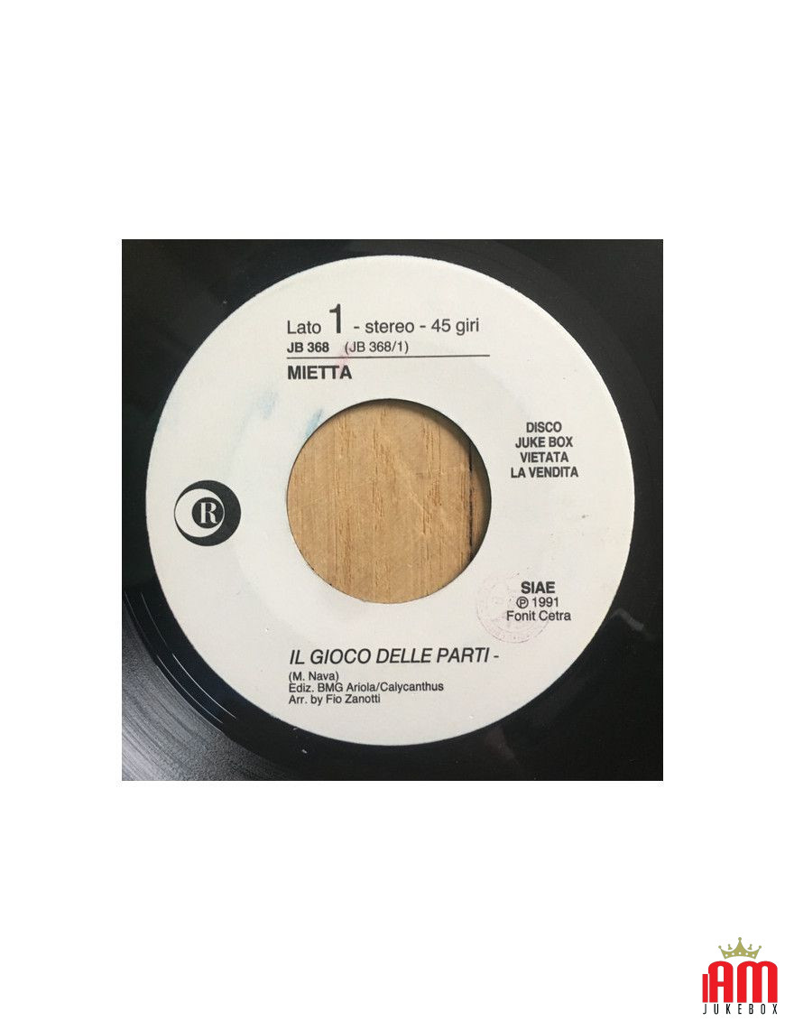 Il Gioco Delle Parti Let's Do It [Mietta,...] – Vinyl 7", 45 RPM, Jukebox [product.brand] 1 - Shop I'm Jukebox 