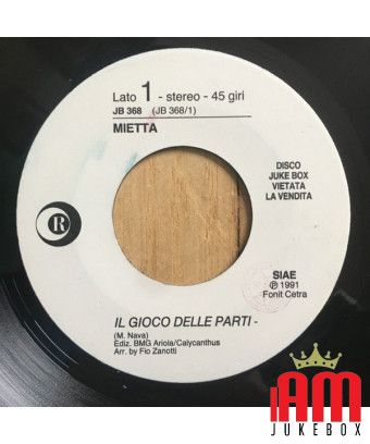 Il Gioco Delle Parti Let's Do It [Mietta,...] - Vinyl 7", 45 RPM, Jukebox [product.brand] 1 - Shop I'm Jukebox 